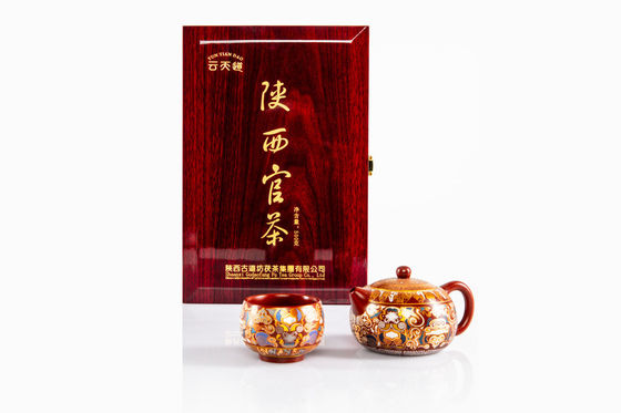 Especialidad Tradicional Fu ladrillo Flor Dorada Té Oscuro 500g Boutique Set Caja Regalo para Amigos Familia Jefe Cerveza para beber