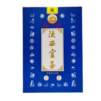 Especialidad Bebida para la Salud Té Oscuro Té de ladrillo negro orgánico fermentado Shaanxi 500 gramos Té certificado en caja de hojas prensado