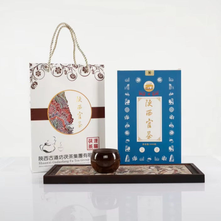 Experimente el rico sabor del té oscuro de Shaanxi Comprimido de ladrillo hecho de hojas de té frescas