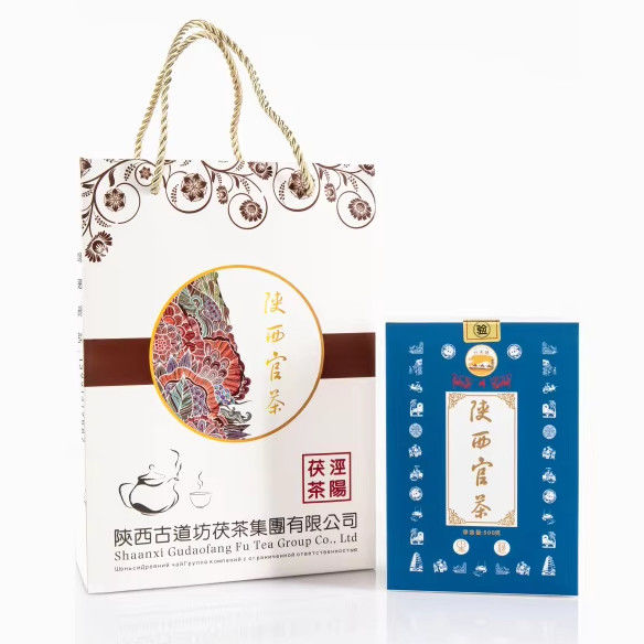 Vida útil a largo plazo 1000 g de calibre de colección de ladrillo Té Oro negro con flores de oro de Shaanxi Fuente oficial de té