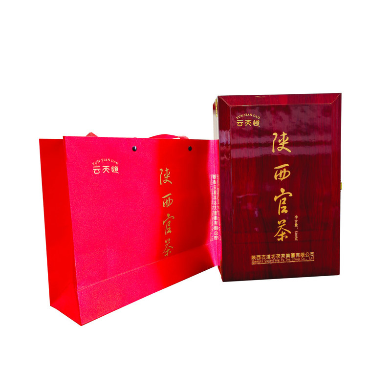 Especialidad Tradicional Fu ladrillo Flor Dorada Té Oscuro 500g Boutique Set Caja Regalo para Amigos Familia Jefe Cerveza para beber